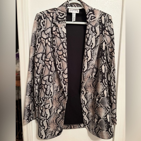 Joseph Ribkoff snakeskin print blazer 6 - Picture 6 of 9